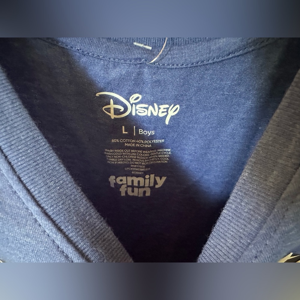 🆕 Disney Blue Mickey Mouse American Flag Tee. Youth Size Large. NWT. Super Soft! - Picture 3 of 7